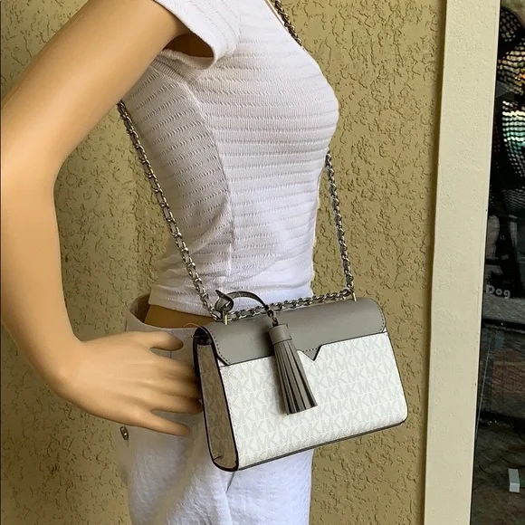 Michael Kors Rose Bright White SM Crossbody - Picture 5 of 16